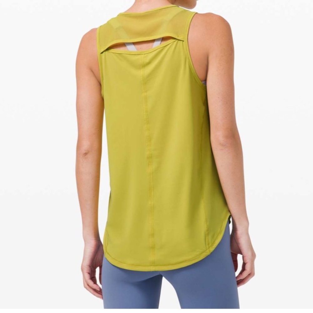 Lululemon Sculpt Tank Yellow Pear